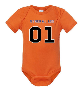 General Lee 01 Rabbit Skins 4400 Infant Baby Rib Bodysuit