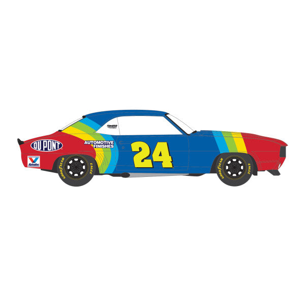 1:64 1969 雪佛兰科迈罗 - Jeff Gordon / Hendrick Motorsports 首次胜利致敬 - 1994 年 5 月 29 日 - 北卡罗来纳州夏洛特(爱好独家)预购 2024 年 3 月