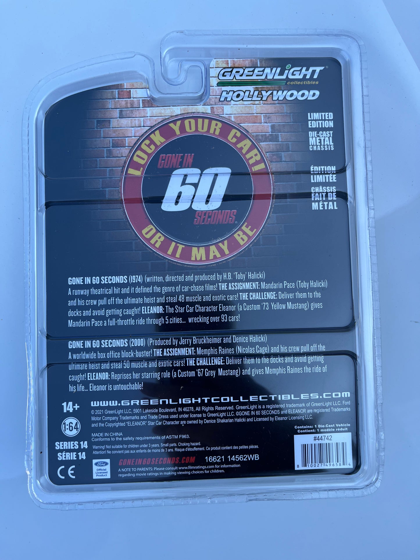 1:64 “埃莉诺” - 1967 年定制福特野马 - 六十秒内消失 (2000)