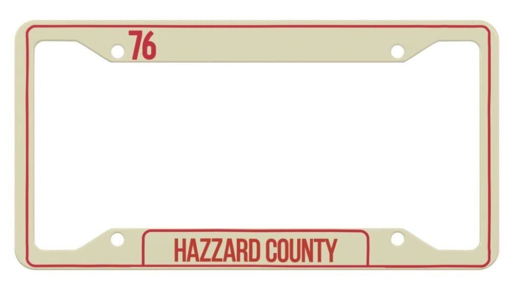 Dukes of Hazzard License Plate Holder
