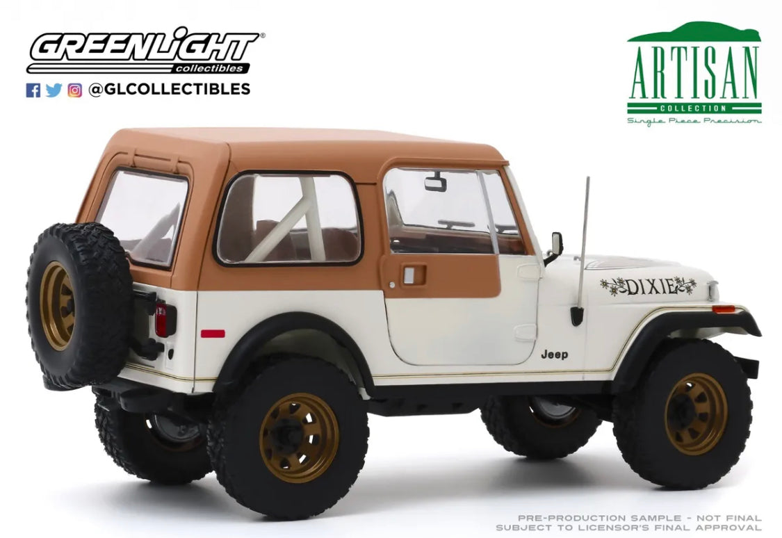 1:18 DAISY DUKE's Dixie Jeep CJ-7 Golden Eagle
