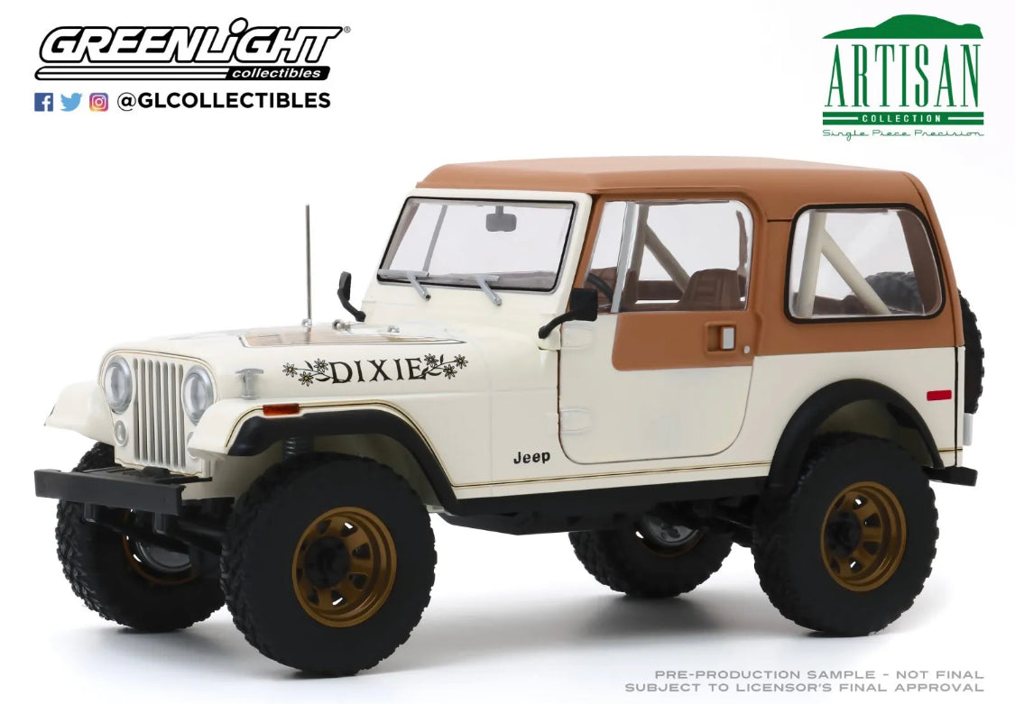 1:18 DAISY DUKE's Dixie Jeep CJ-7 Golden Eagle