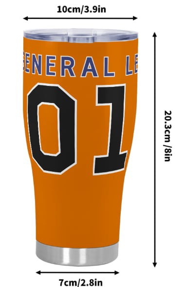 GENERAL LEE TUMBLER LARGE 30oz