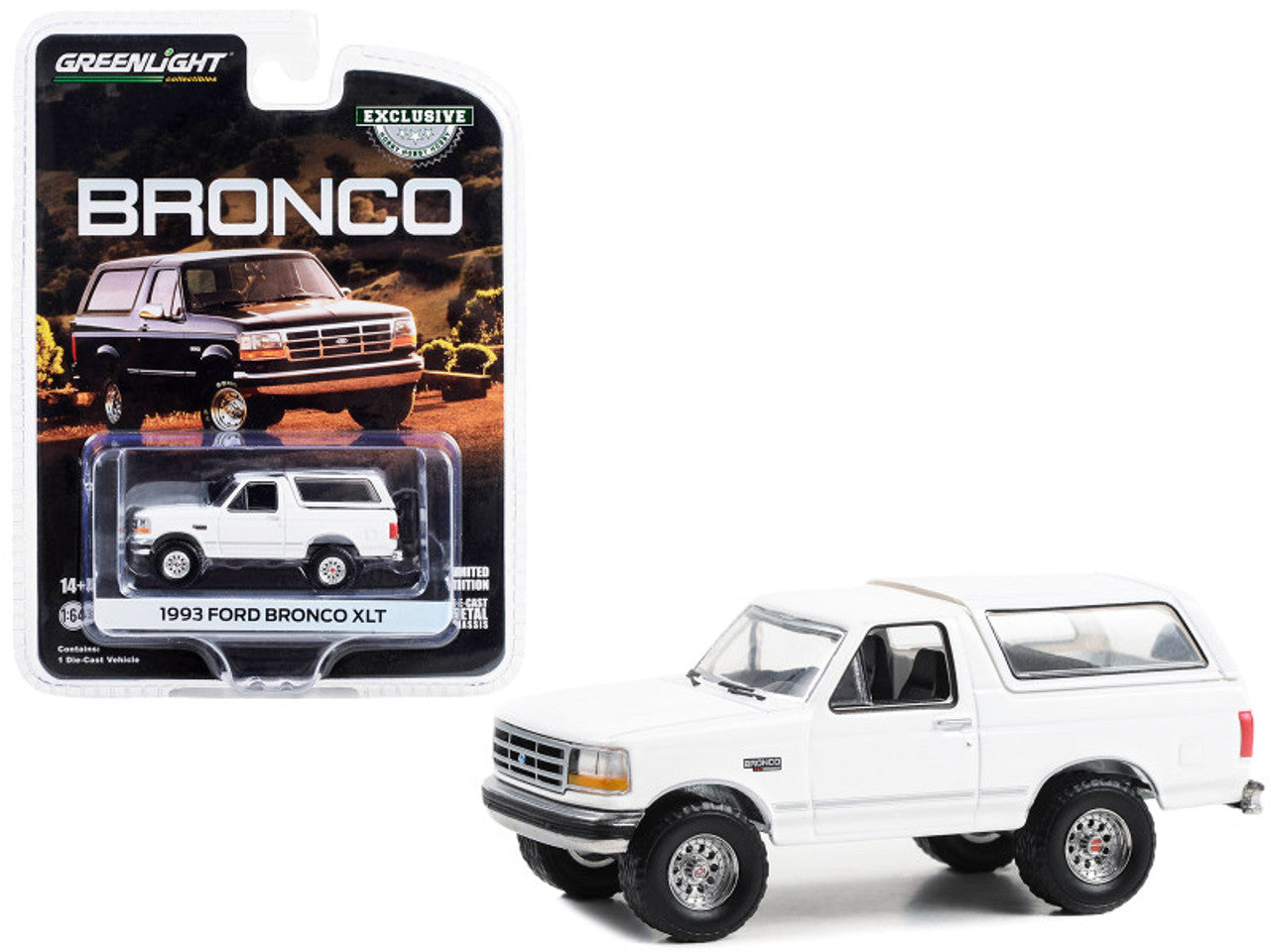 1:64 1993 Ford Bronco XLT Oxford White (O. J. Simpson's BRONCO) Preorder Sept-Oct. 2024