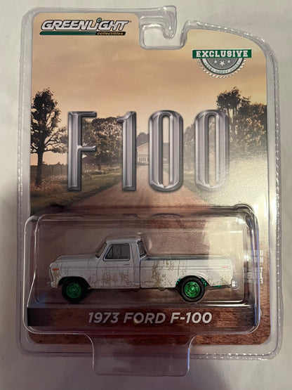 GREENIE 1:64 1973 Ford F-100 White Weathered (Hobby Exclusive) **RETIRED ITEM**