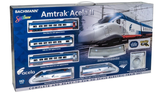 BACHMANN 01206 HO SPECTRUM AMTRAK ACELA II STARTER TRAIN SET
