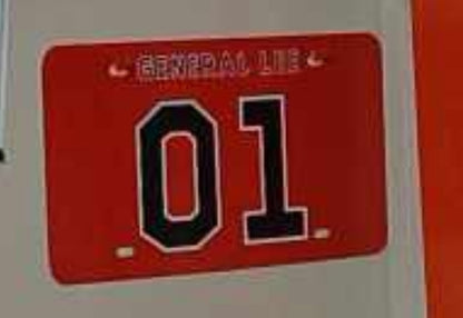 GENERAL LEE 01 NOVELTY LICENSE PLATE