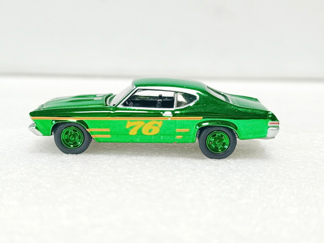 WHOLESALE CASE 12 CARS 1:64 1968 Chevy Chevelle #76 Race Car New England Dukes Exclusive Greenlight PREORDER HOLIDAY 2025