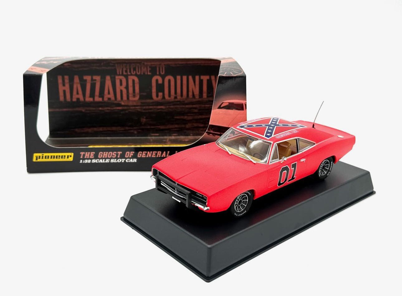 1:32 Scale General Lee "The Ghost of General Lee" Pioneer Slot Cars