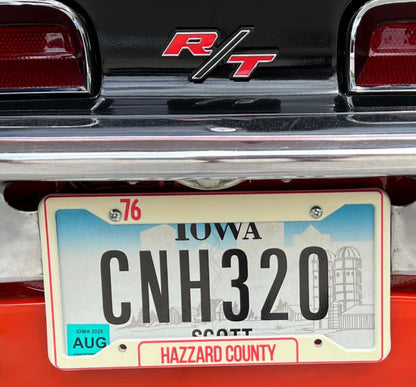 Dukes of Hazzard License Plate Holder