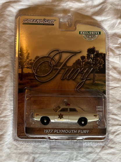 1:64 1977 Plymouth Fury - Hazzard County Sheriff (Hobby Exclusive) **RETIRED ITEM**