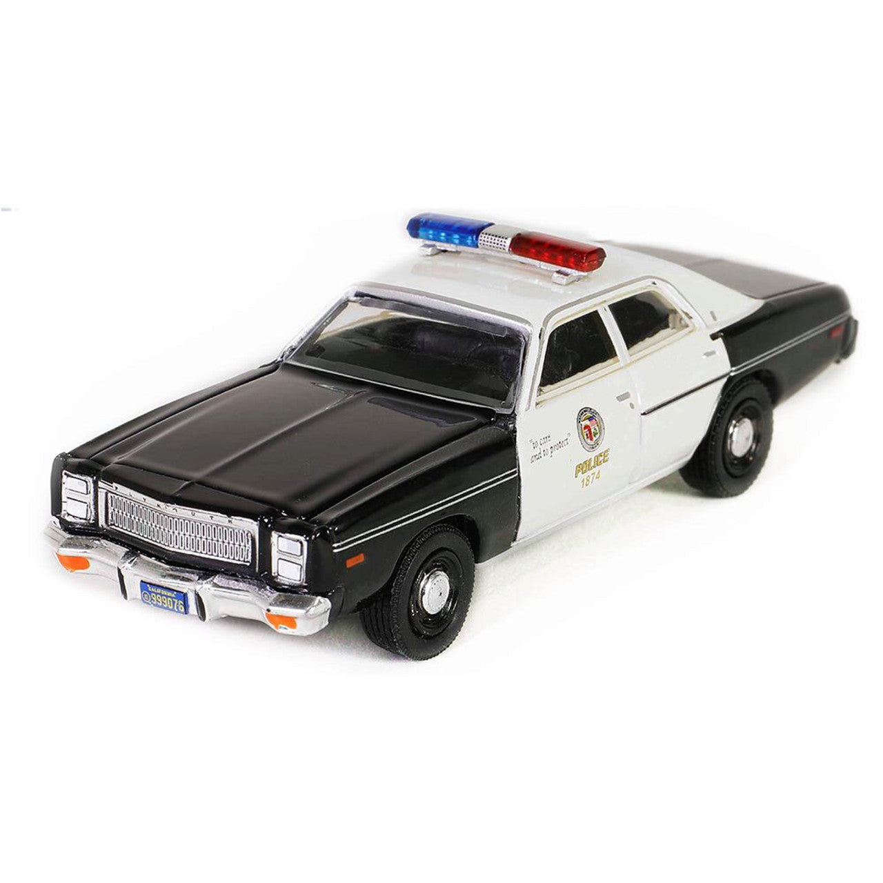 Schaal 1:64 1977 Dodge Monaco Metropolitan Police - The Terminator (1984)