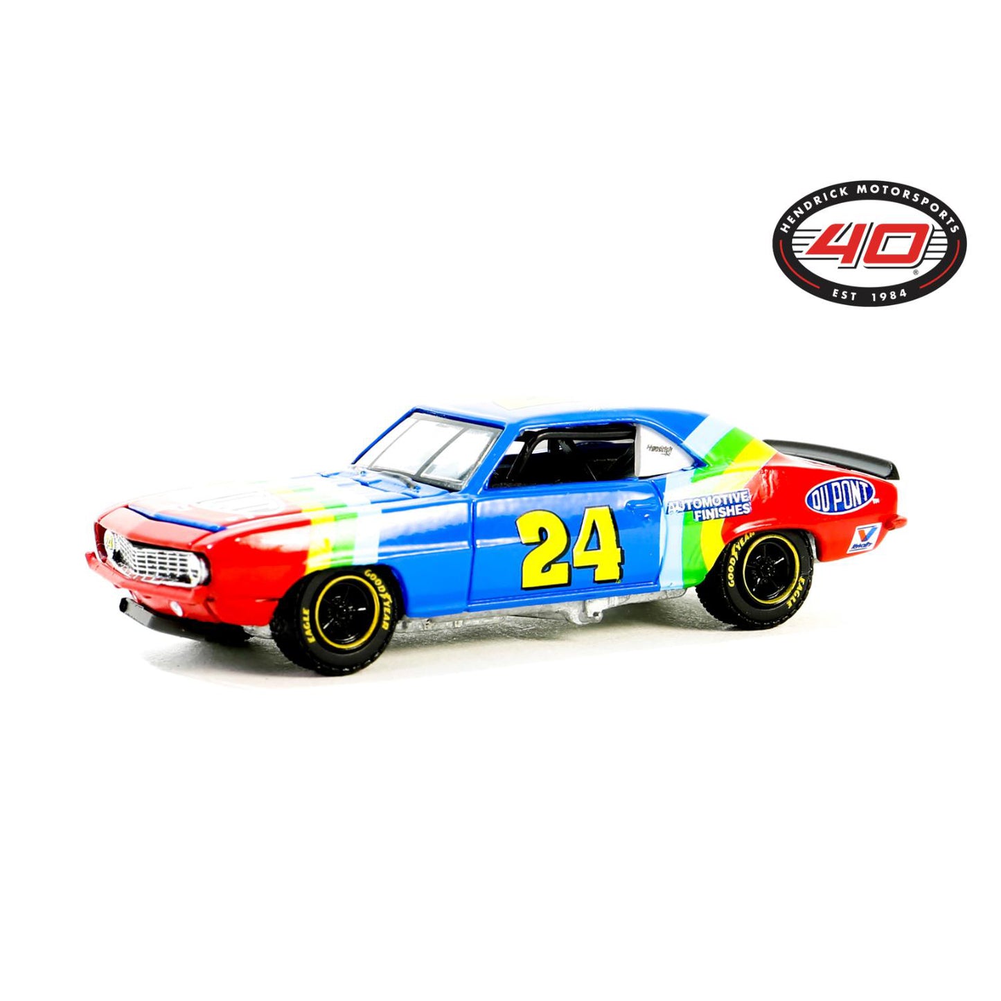 1:64 1969 Chevrolet Camaro - Jeff Gordon / Hendrick Motorsports eerste overwinning eerbetoon - 29 mei 1994 - Charlotte, NC (exclusief hobby) Voorbestelling maart 2024