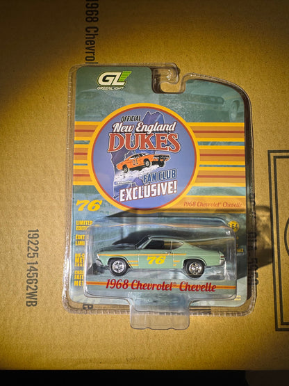 1:64 1968 Chevy Chevelle #76 Race Car New England Dukes Exclusive Greenlight
