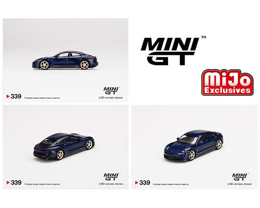 1:64 Mini GT Porsche Taycan Turbo S (Gentian Blue Metallic)(LHD) – MiJo Exclusives limited to 2400 pieces