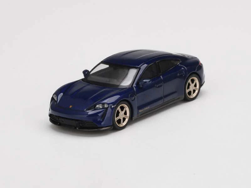 1:64 Mini GT Porsche Taycan Turbo S (Gentian Blue Metallic)(LHD) – MiJo Exclusives limited to 2400 pieces