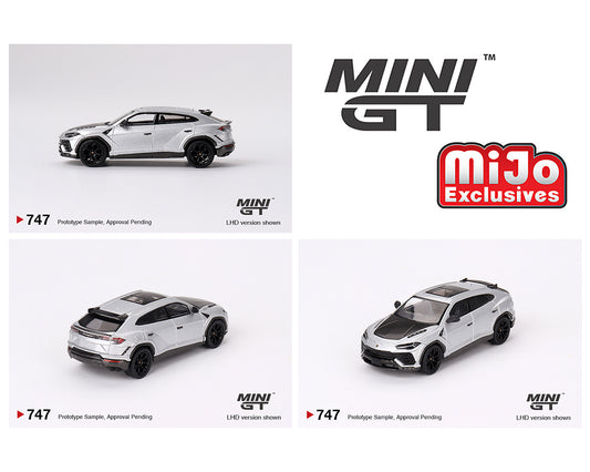 1:64 Mini GT Lamborghini Urus Performante – Grigio Nimbus – MiJo Exclusives