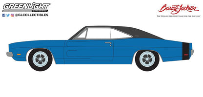 1:64 Barrett-Jackson 'Scottsdale Edition' Series 11 - 1969 Dodge Charger B5 Blue with Black Vinyl Roof Solid Pack