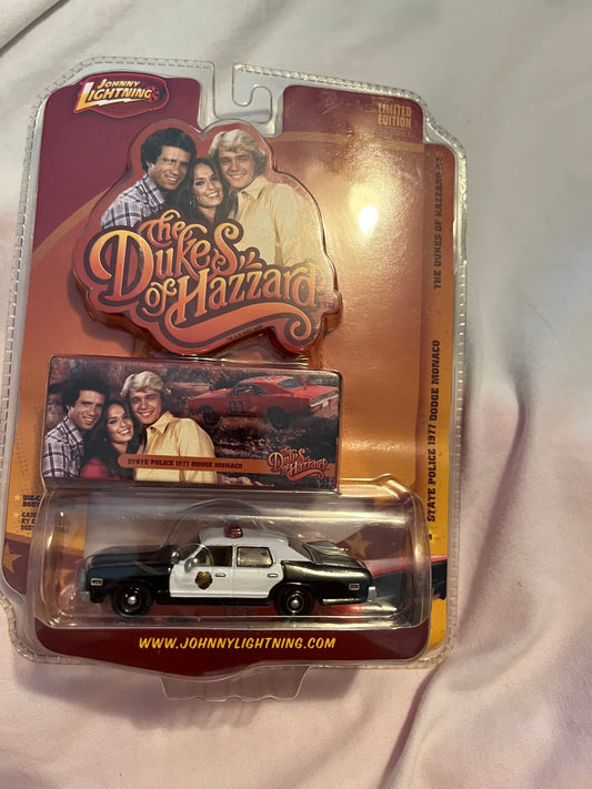 1:64 State Police 1977 Dodge Monaco Johnny Lightning