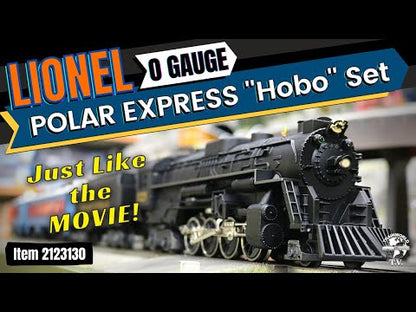 LIONEL 2123130 O THE POLAR EXPRESS LIONCHIEF SET W/ BLUETOOTH 5.0 AND DISAPPEARING HOBO CAR