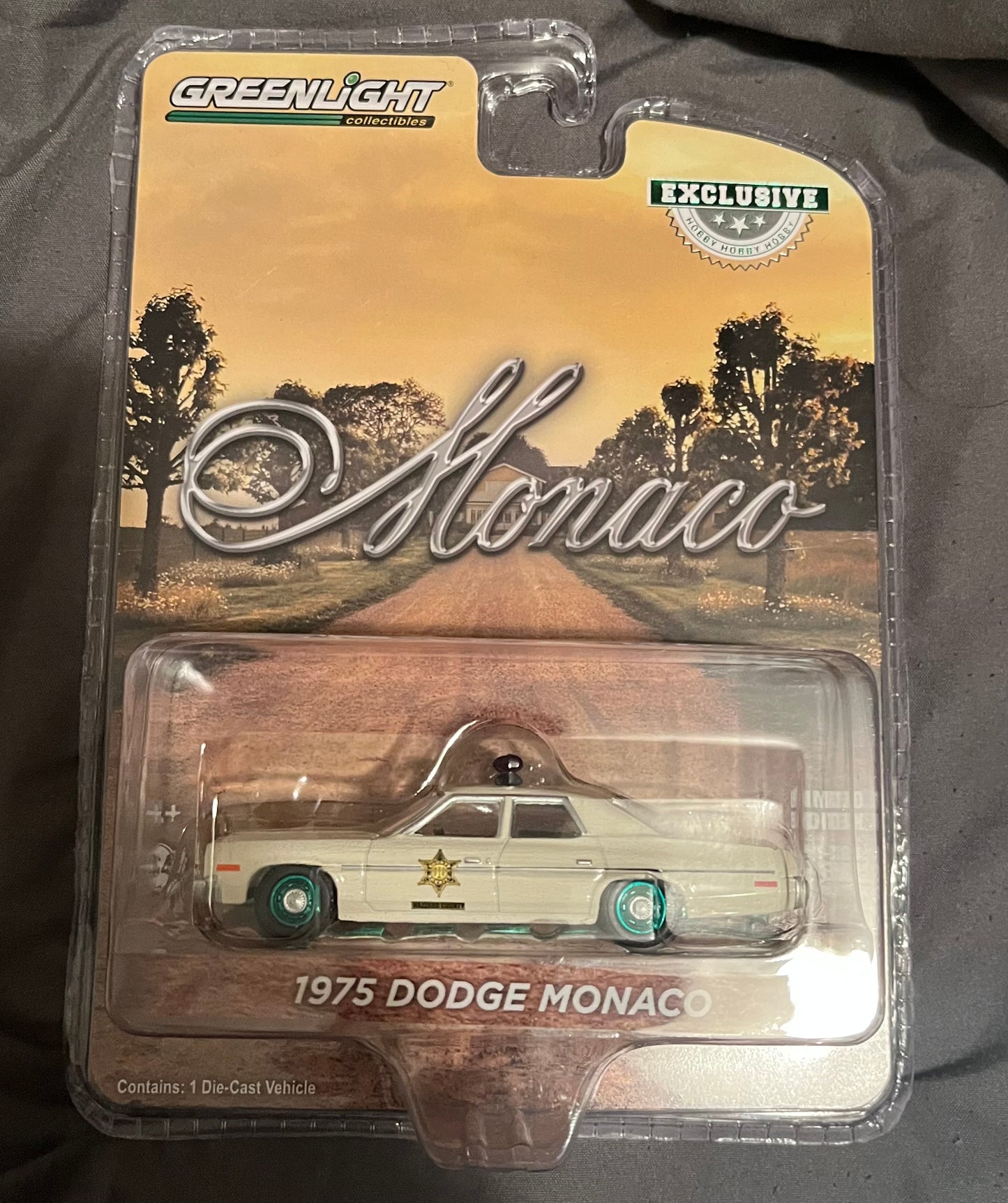 1:64 1975 DODGE MONACO (HAZZARD COUNTY SHERIFF) GREENIE