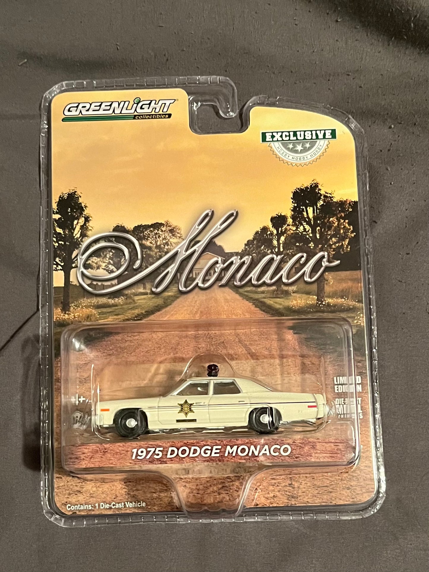 1:64 1975 DODGE MONACO (HAZZARD COUNTY SHERIFF) GREENIE